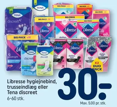 Duo - Libresse hygiejnebind eller Tena discreet