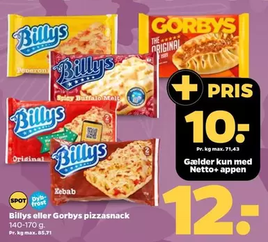 Buffalo - Billys eller Gorbys pizzasnack