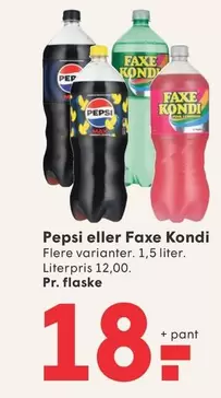 Pepsi - eller Faxe Kondi