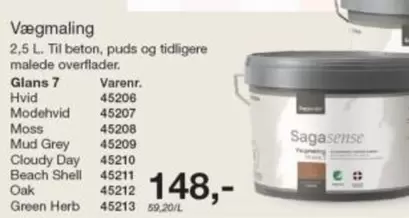Shell - Vægmaling 2,5 L.