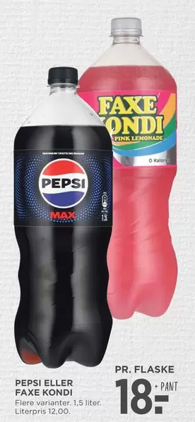 Pepsi - PEPSI ELLER FAXE KONDI