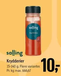 Paprika Krydderier