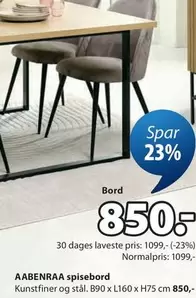 AABENRAA spisebord