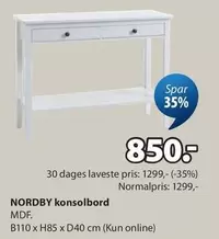 NORD BY konsolbord