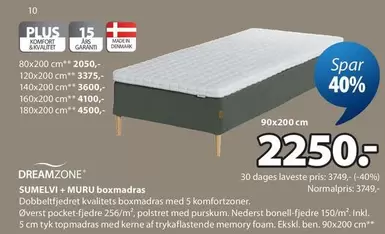 SUMELVI + MURU boxmadrass