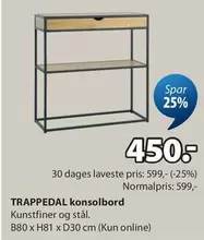 TRAPPEDAL konsolbord