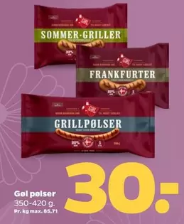 Gøl pølser