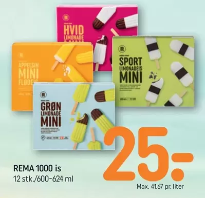 Hvid Lemonade Mini, Appelsin Mini Fløde, Grøn Lemonade Mini, Sport Lemonade Mini