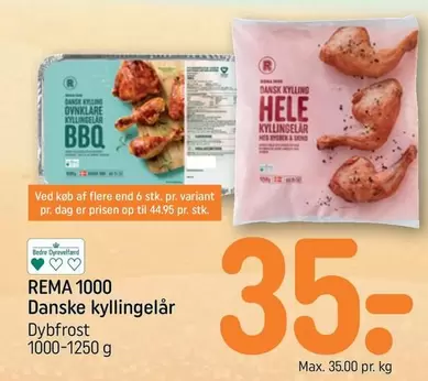 Danske kyllingelår Dybfrost