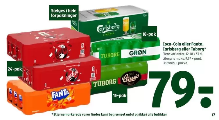 Coca Cola - Coca-Cola eller Fanta, Carlsberg eller Tuborg
