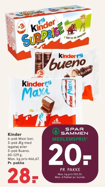 Kinder - Maxi bar, Bueno