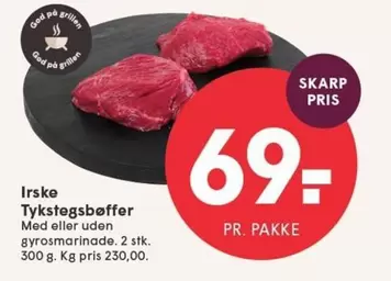 Irske Tykstegsbøffer