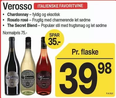 Verosso Italienske Favoritvine