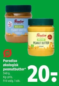 økologisk peanutbutter