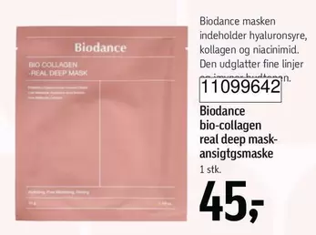 Bio - bio-collagen real deep mask-ansigtsmaske