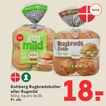 Rugbrødsboller eller Rugmild