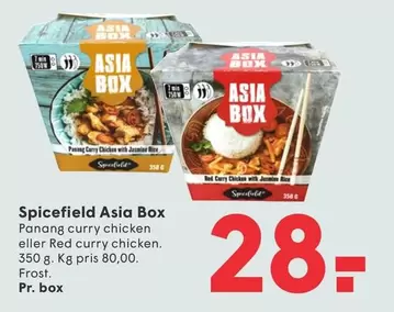 Red - Spicefield Asia Box Panang curry chicken eller curry chicken