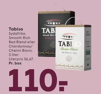 Red - Tabiso Sydafrika. Smooth Rich Blend eller Chardonnay/Chenin Blanc.