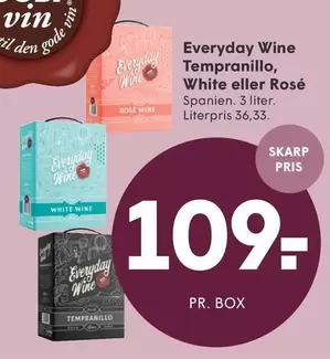 Den - Everyday Wine Tempranillo, White eller Rosé