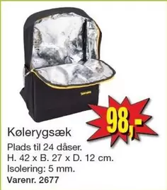 Kølerygsæk Varenr. 2677
