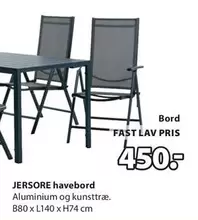 JERSØRE havebord
