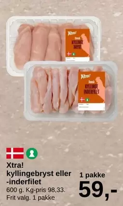 kyllingebrust eller -inderfilet