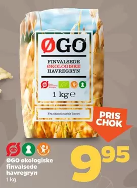 Økologiske finvalsede havregryn
