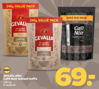 Gevalia eller Café Noir instant kaffe