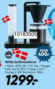 Wilfa kaffemaskine