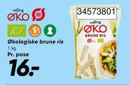 Økologiske brune ris
