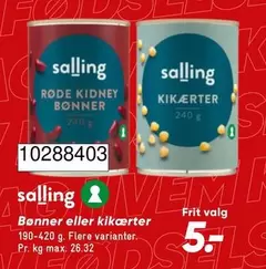 Bønner eller kikærter