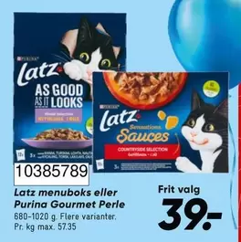 Latz menuboks eller Purina Gourmet Perle 680-1020 g