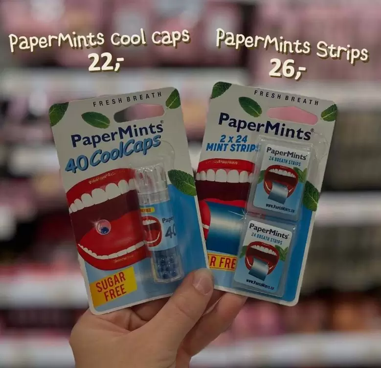 cool caps, mint strip