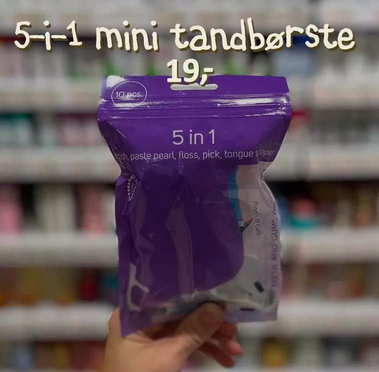 5-i-1 mini tandbørste