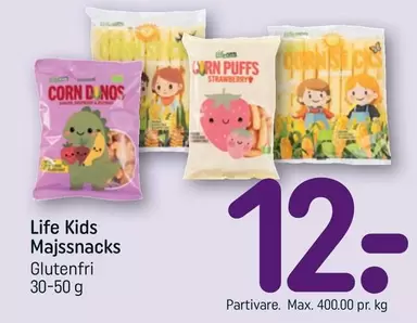 Majssnacks Glutenfri