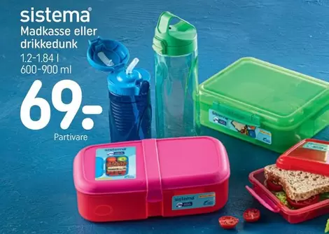 Madkasse eller drikkedunk