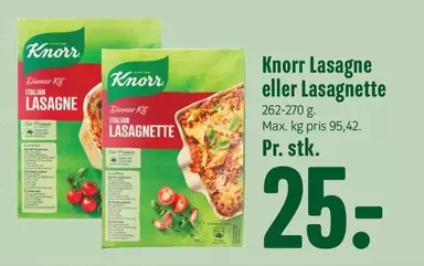 Lasagne eller Lasagnette
