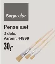 Penselsæt 3 dele. Varenr. 44999