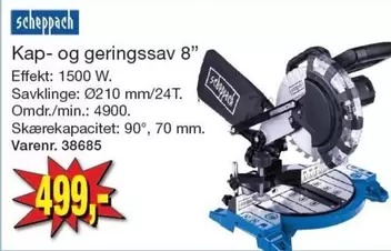 Kap- og geringssav 8"