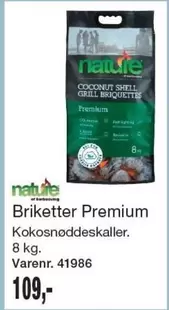Shell - Briketter Premium Kokosnøddeskaller