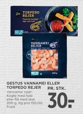GESTUS VANNAMEI ELLER TORPEDO REJER