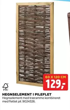 Hegnselelement i pileflet 9024326
