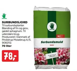 SURBUNDSJORD Til surbundsplanter