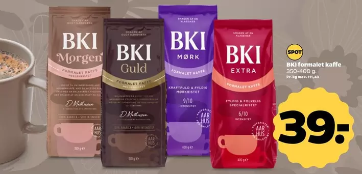 BKI formalet kaffe