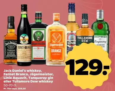Orange - whiskey, Aquavit, Tanqueray gin eller whiskey