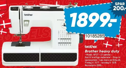 Brother heavy duty HF27-27 symaskine