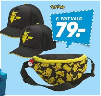 Pokemon - Caps and fanny pack