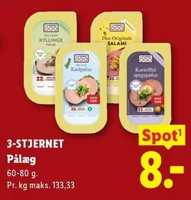 Den - 3-STJERNERT Pålæg