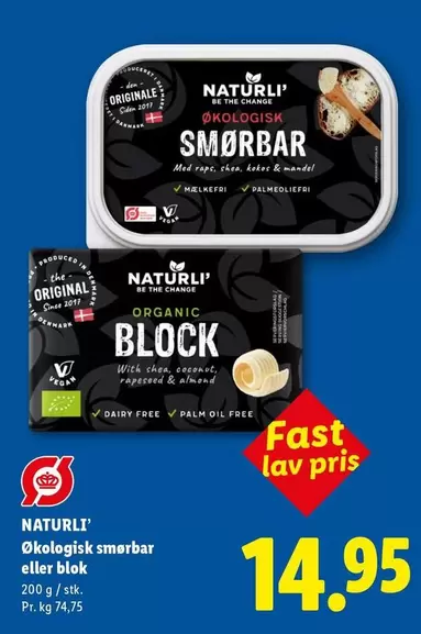 Den - Økologisk smørbar eller blok