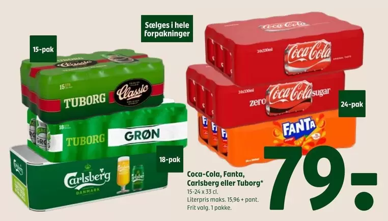 Coca Cola - Coca-Cola, Fanta, Carlsberg eller Tuborg